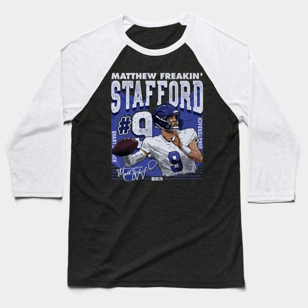 Matthew Stafford Los Angeles R Player Baseball T-Shirt by MASTER_SHAOLIN